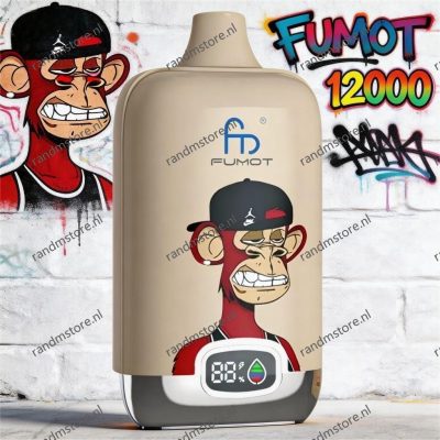 Fumot Digital Box 12000 Cherry Berry Smaak - RandM Tornado NL