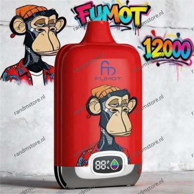 Fumot Digital Box 12000 Cherry Smaak - RandM Tornado NL