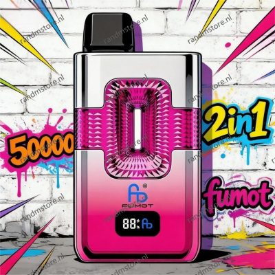 Fumot ECO 2 in 1 50K Black Mamba& Mr Blue Smaak - RandM Tornado NL