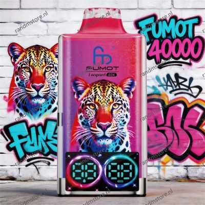 Fumot Leopard 40K Blueberry Cherry Cranberry Smaak - RandM Tornado NL