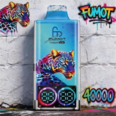 Fumot 40000 Leopard Blueberry Raspberry Smaak - RandM Tornado NL