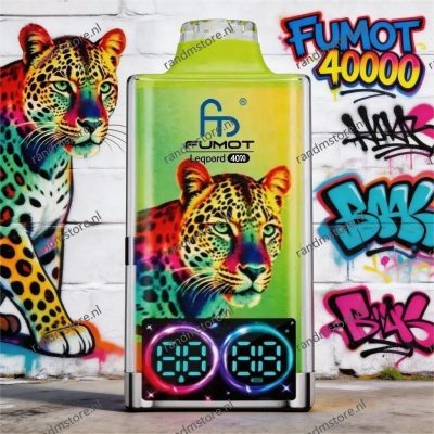 Fumot Leopard 40000 Passion Fruit Kiwi Smaak - RandM Tornado NL