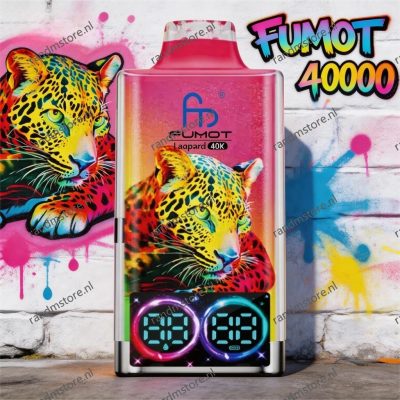 Fumot Leopard 40K Strawberry Watermelon Smaak - RandM Tornado NL