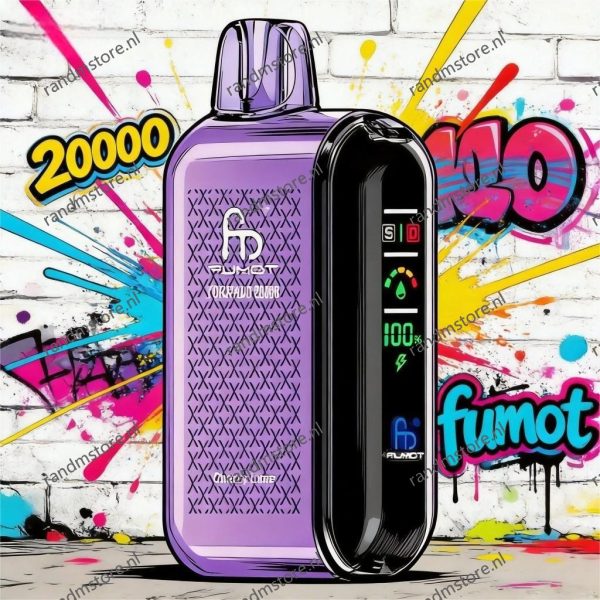 Fumot Tornado 20k Cherry Lime Smaak - RandM Tornado NL