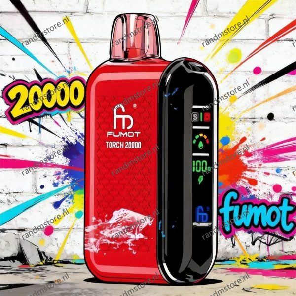 Fumot Tornado 20000 Cola Lemon Smaak - RandM Tornado NL