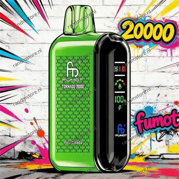Fumot Tornado 20000 Pina Colada Smaak - RandM Tornado NL