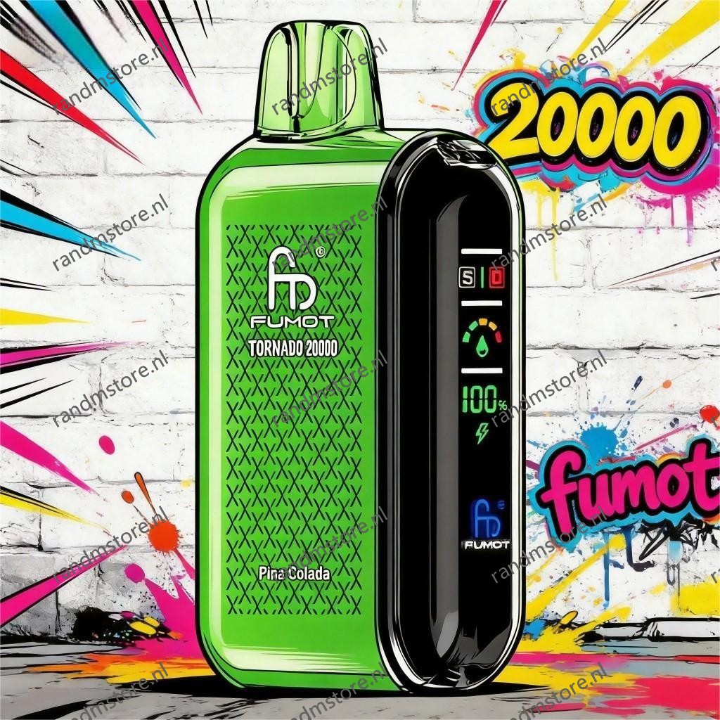 Fumot Tornado 20000 Pina Colada Smaak - RandM Tornado NL