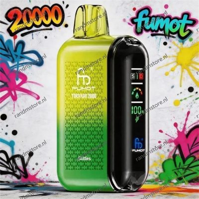 Fumot Tornado 20000 Skittles Smaak - RandM Tornado NL