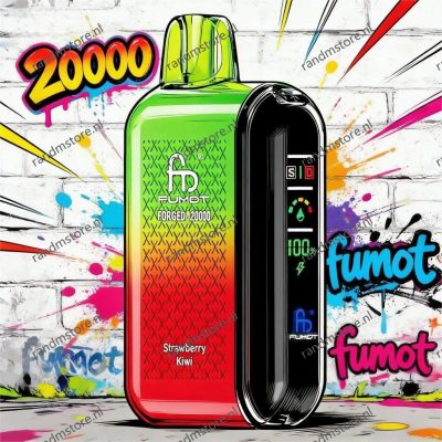 Fumot Tornado 20000 Strawberry Kiwi-smaak - RandM Tornado NL