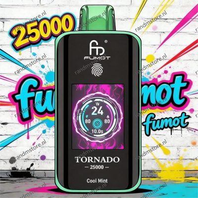 Fumot Tornado 25k Cool Mint Smaak - RandM Tornado NL