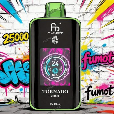 Fumot Tornado 25000 Dr.Blue Smaak - RandM Tornado NL