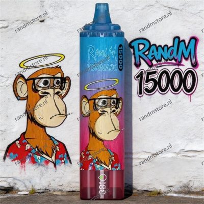 Randm Tornado 15k Blue Razz Cherry Smaak - RandM Tornado NL