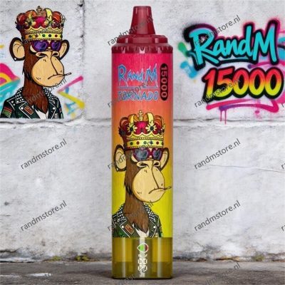 Randm Tornado 15000 Peach Ice Smaak - RandM Tornado NL