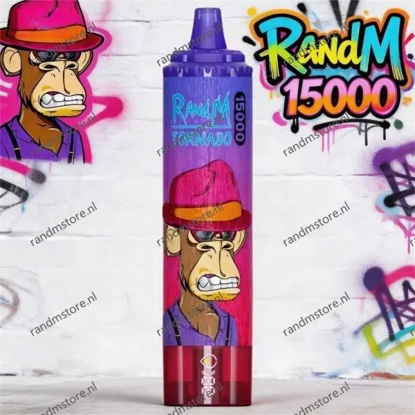 Randm Tornado 15000 Sour Apple Smaak - RandM Tornado NL