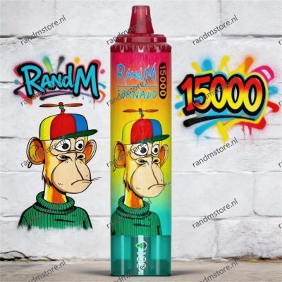 Randm Tornado 15k Strawberry Kiwi Smaak - RandM Tornado NL